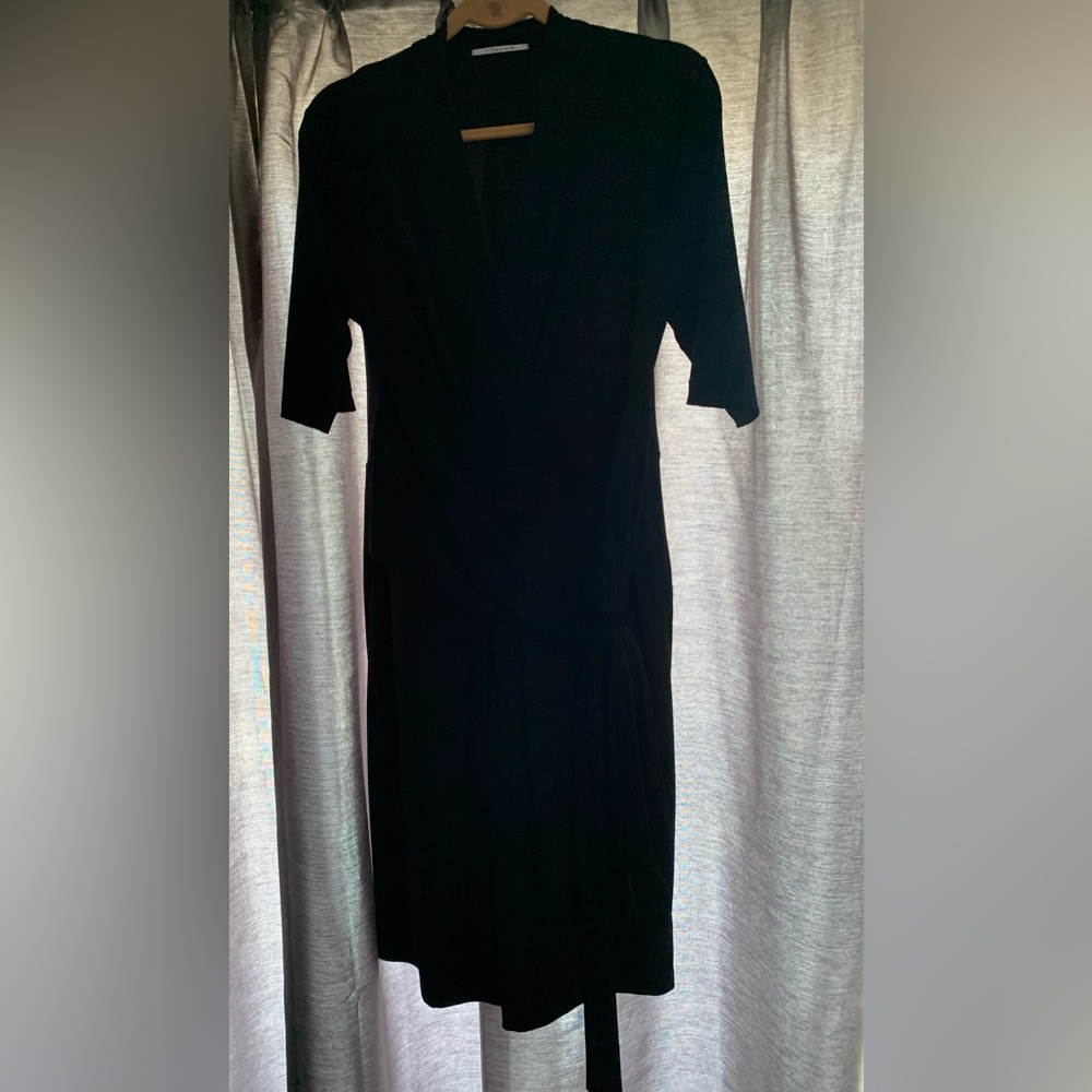 Tahari Black wrap dress